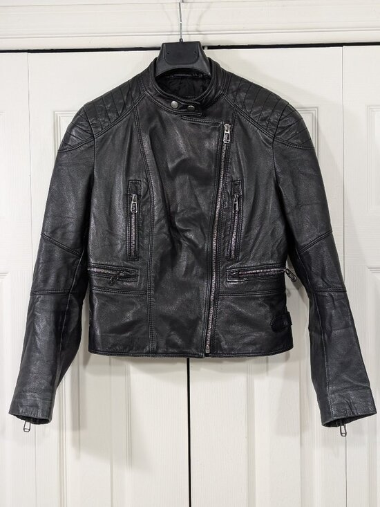 Joop! Jackets & Blazers - Joop! Women's Black Leather Jacket Biker style